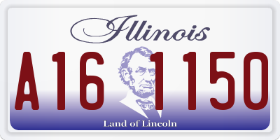 IL license plate A161150