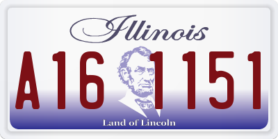 IL license plate A161151