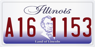 IL license plate A161153