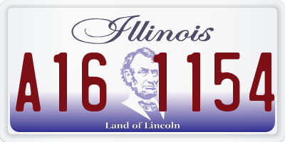 IL license plate A161154