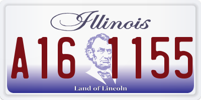 IL license plate A161155