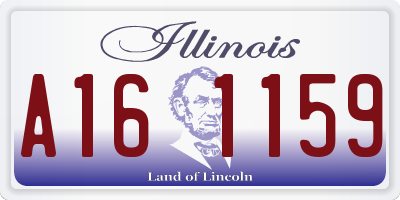 IL license plate A161159