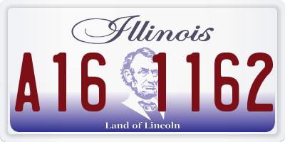IL license plate A161162