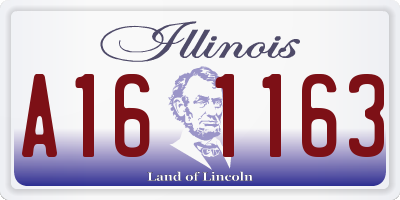 IL license plate A161163