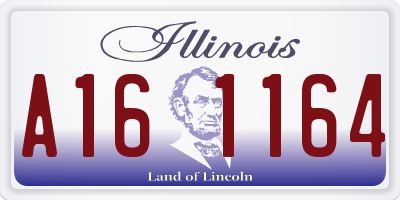IL license plate A161164