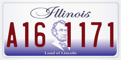 IL license plate A161171