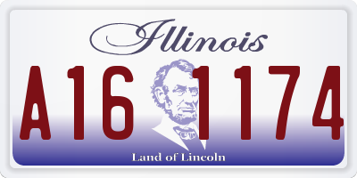 IL license plate A161174
