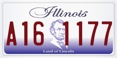 IL license plate A161177