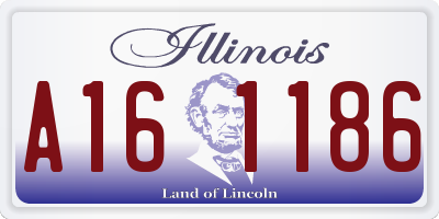 IL license plate A161186