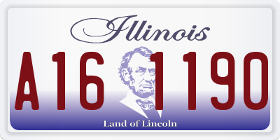 IL license plate A161190