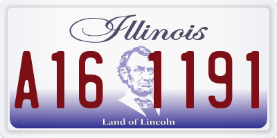IL license plate A161191