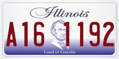 IL license plate A161192