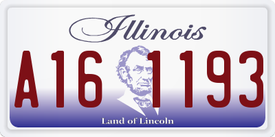 IL license plate A161193