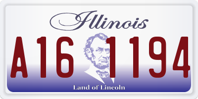 IL license plate A161194