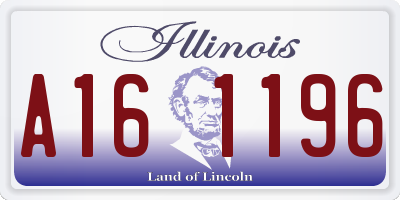 IL license plate A161196