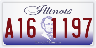 IL license plate A161197