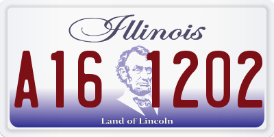 IL license plate A161202