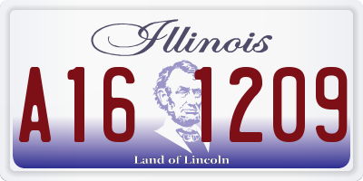IL license plate A161209