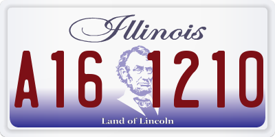 IL license plate A161210