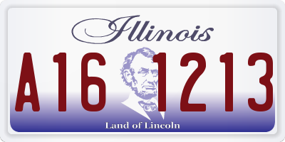 IL license plate A161213