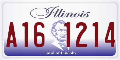 IL license plate A161214