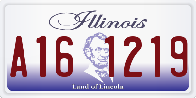 IL license plate A161219