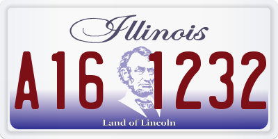 IL license plate A161232