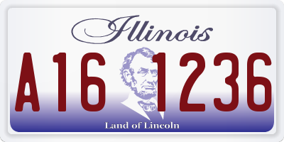 IL license plate A161236