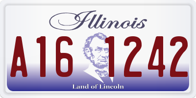 IL license plate A161242
