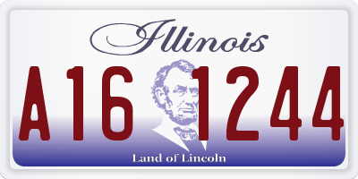 IL license plate A161244