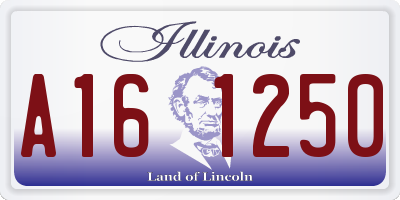 IL license plate A161250