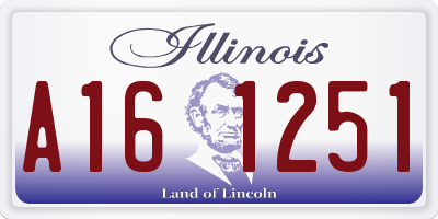 IL license plate A161251