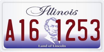 IL license plate A161253