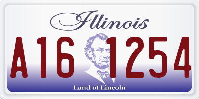 IL license plate A161254