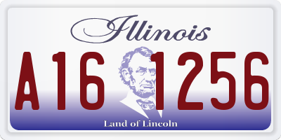 IL license plate A161256