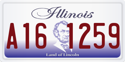 IL license plate A161259