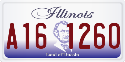 IL license plate A161260