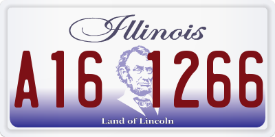 IL license plate A161266