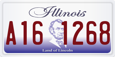 IL license plate A161268