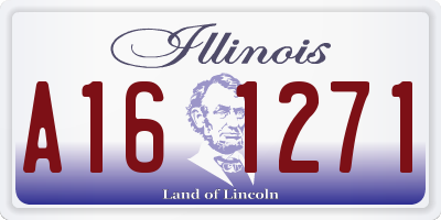 IL license plate A161271
