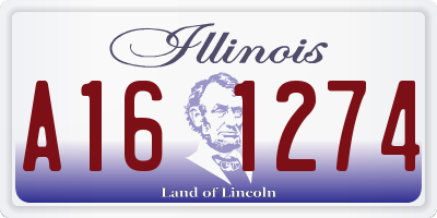 IL license plate A161274