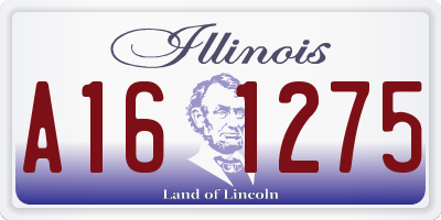 IL license plate A161275