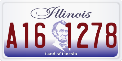 IL license plate A161278