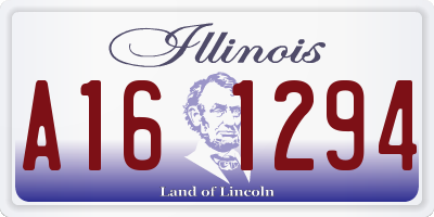 IL license plate A161294