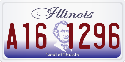 IL license plate A161296