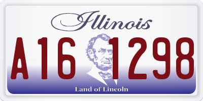 IL license plate A161298