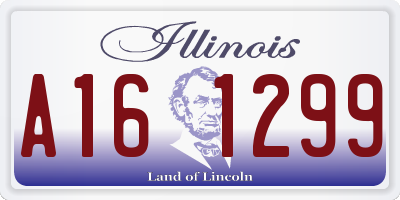 IL license plate A161299