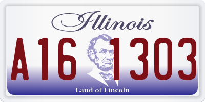 IL license plate A161303
