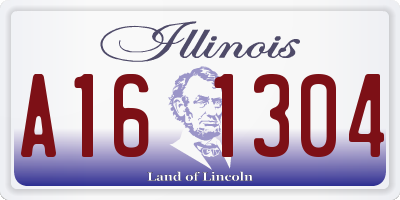 IL license plate A161304