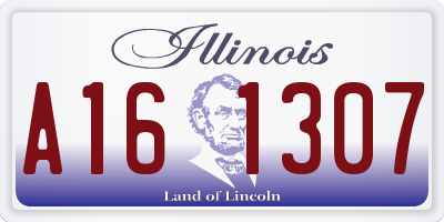 IL license plate A161307